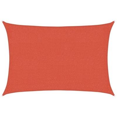 VidaXL Zonnezeil 160 g/m² 2x3 m hdpe terracottakleurig