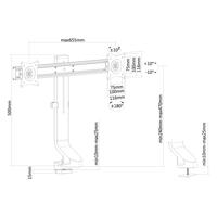 Neomounts FPMA-D860DBLACK Monitorarm 10-27" - thumbnail