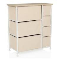 hjh LIVING Kast Foldress (7 vakken, Beige) - thumbnail
