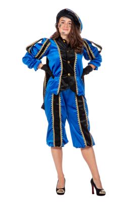 Piet fluweel blauw Piet fluweel blauw