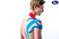 Cure Tape Kinesiotape rood 5cm x 5m 1 Stuks - thumbnail
