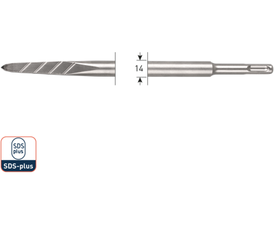 Rotec V-Breaker | puntbeitel | SDS-plus | 215.0106 - 215.0106