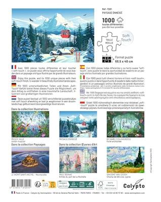 Puzzel - SENTOSPHERE - Calypto - 1000 stukjes - Besneeuwd landschap - Zijdezachte afwerking - Geschikt voor kinderen vanaf 9 jaar