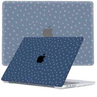 Lunso MacBook Pro 14 inch (2021-2024) cover hoes - case - Purple Pips- - thumbnail
