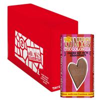 Tony's Chocolonely reep liefde melk roos framboos (15x180 gr) - thumbnail