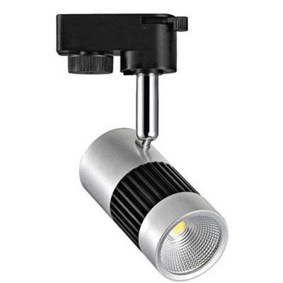 LED Track Spot Railverlichting 13W - 1 Fase - 4200K Natuurlijk Wit - Mat Zwart/Zilver