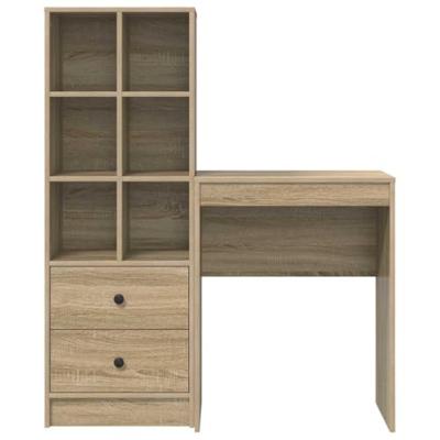 Bureau met lade 2 pcs Sonoma Eiken
