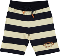 B'Chill Jongens korte joggingbroek - Sergio - Blauw/ Ecru - thumbnail