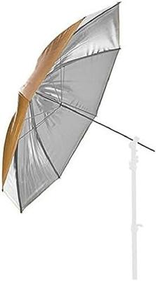 Bresser Paraplu goud/zilver 110cm wisselbaar