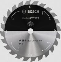 Bosch Accessories Bosch Power Tools 2608837700 Hardmetaal-cirkelzaagblad 184 x 16 mm Aantal tanden: 24 1 stuk(s) - thumbnail