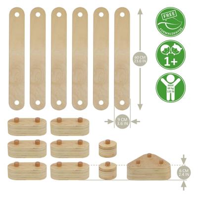 Rc Houten balansciuitset, 15dlg.