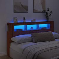 Hoofdeinde met LED 180x18,5x103,5 cm hout artisanaal eikenkleur - thumbnail