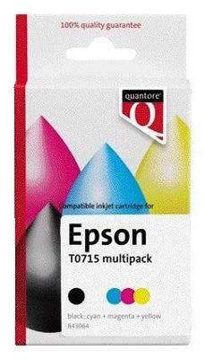 Inktcartridge quantore epson t071540 zwart kleur | 12 stuks