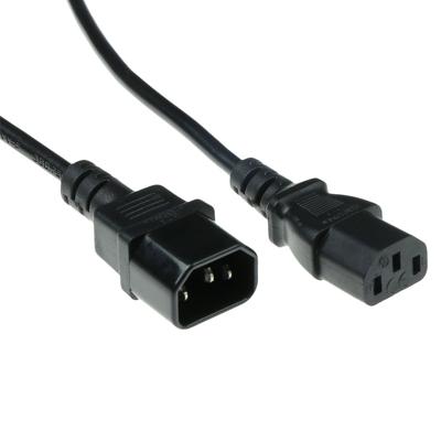 ACT AK5032 230V Aansluitkabel C13/C14 Zwart - 5 meter