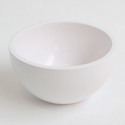 INK Jazz XS waskom - 20x20x11cm - 0 kraangaten - polystone wit glans 3430430 INK Jazz XS waskom - 20x20x11cm - 0 kraangaten - polystone wit glans 3430430