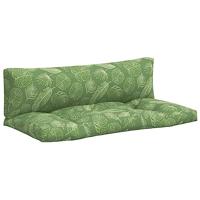 VidaXL Palletkussens 2 st bladpatroon oxford stof - thumbnail