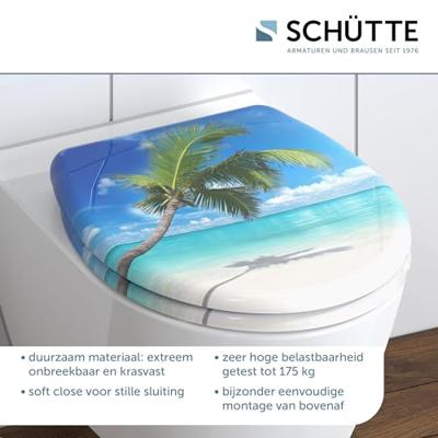 Duroplast WC-bril CARRIBEAN met soft-close en quick-release - thumbnail