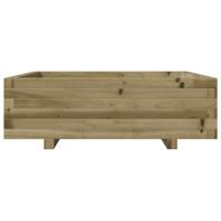 VidaXL Plantenbak 80x80x26,5 cm geïmpregneerd grenenhout - thumbnail