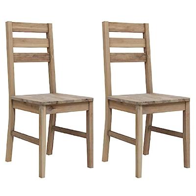 Eetkamerstoelen 2 st massief acaciahout