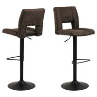 Bendt Barkruk 'Ruth' (zithoogte 62-83cm), kleur Antraciet - thumbnail