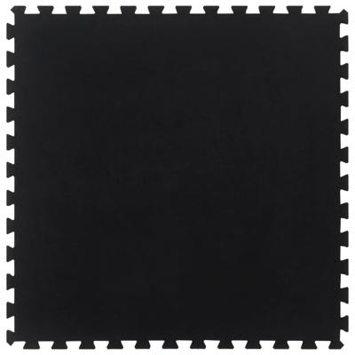 VidaXL Rubbertegel 12 mm 100x100 cm zwart VidaXL Rubbertegel 12 mm 100x100 cm zwart