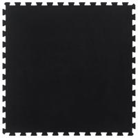VidaXL Rubbertegel 12 mm 100x100 cm zwart - thumbnail