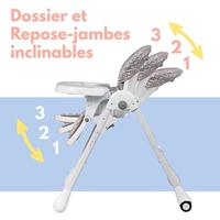 Multifunctionele kinderstoel - BAMBISOL - Liggend - Tot 3 jaar - Beige / Wit - thumbnail