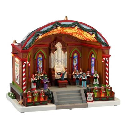 Lemax lemax christmas at the park pavilion bewegend kersthuisje Caddington Village 2024