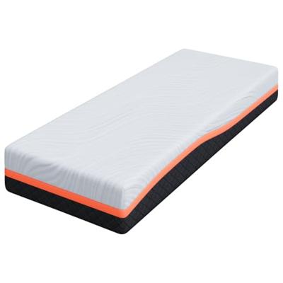 Matras Wit en Grijs 70 x 200 cm Traagschuim