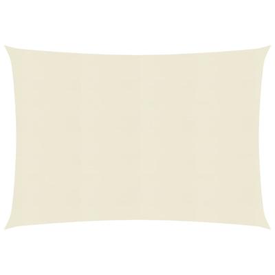 VidaXL Zonnezeil 160 g/m² 3x4,5 m hdpe crèmekleurig