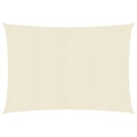 VidaXL Zonnezeil 160 g/m² 3x4,5 m hdpe crèmekleurig - thumbnail