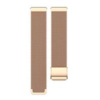 By Qubix - Compatible met Garmin Venu 3s / Vivoactive 4s / Venu 2s / Vivomove 3s / Forerunner 255s - Milanese bandje met klemsluiting - Champagne goud - Compatible Garmin bandje - thumbnail