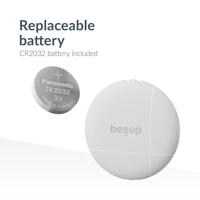 Beeep BeTag Find My Tracker White & Keychain White - 3 pack - thumbnail