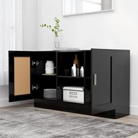 Dressoir 120x30,5x70 cm spaanplaat zwart - thumbnail