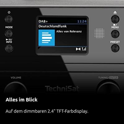 TechniSat Digitradio 370 CD BT DAB radio Zwart - thumbnail