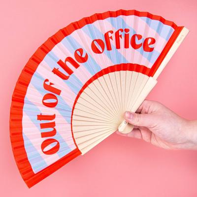 Houten waaier Out of the office Houten waaier Out of the office