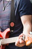 Levys Leathers MSSC8-BLK katoenen gitaarband, zwart - thumbnail