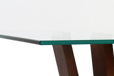 Wandtafel DKD Home Decor Bruin Transparant Kristal Walnoot 145 x 45 x 75 cm