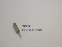 micromotor T007 Vervangingsstift voor T005 0.8 mm - thumbnail