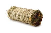 Beeztees Hooi Rol met Bloemen - Knaagdierensnack - 17x5 cm - thumbnail
