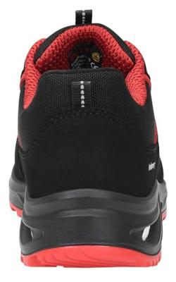 ELTEN werkschoenen laag voor dames - HANNAH XXTL - zwart/rood - ESD S3 laag - maat 39