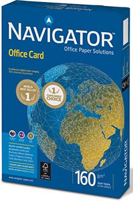 Kopieerpapier navigator office card a3 160gr wit Kopieerpapier navigator office card a3 160gr wit