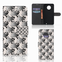 Motorola Moto G6 Plus Telefoonhoesje met Pasjes Salamander Grey - thumbnail