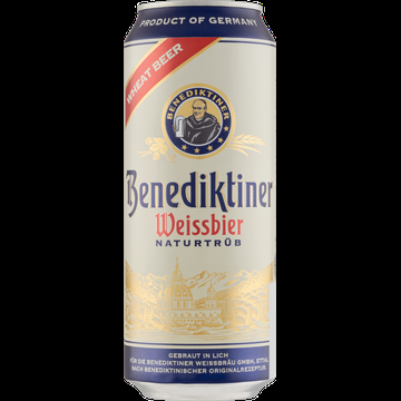 Benediktiner Weissbier Naturtrub Blik 500ML bij Jumbo