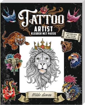 ImageBooks Tattoo artist kleurboek - wilde dieren ImageBooks Tattoo artist kleurboek - wilde dieren