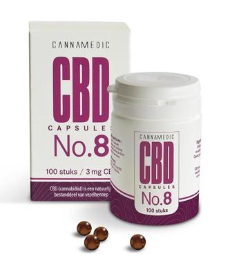 Cannamedic Cbd Capsules No.8 (3 Mg Cbd Per Capsule) (100ca) Cannamedic Cbd Capsules No.8 (3 Mg Cbd Per Capsule) (100ca)