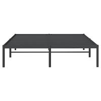 Bedframe metaal zwart 160x200 cm - thumbnail