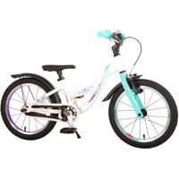 Volare glamour kinderfiets - meisjes - 16 inch - wit/mint groen - prime collection - thumbnail
