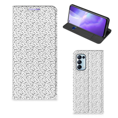 OPPO Find X3 Lite | Hoesje met Magneet | Stripes Dots OPPO Find X3 Lite | Hoesje met Magneet | Stripes Dots