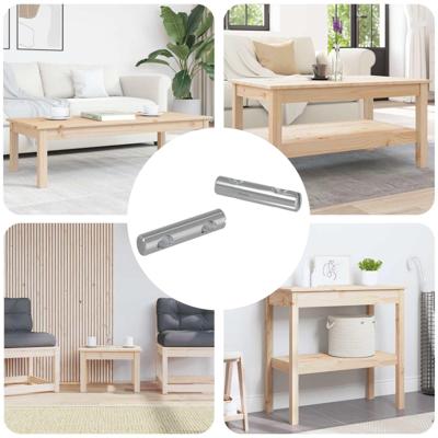 VidaXL Moer 2 pcs verzinkt 60 x 12 mm ijzer